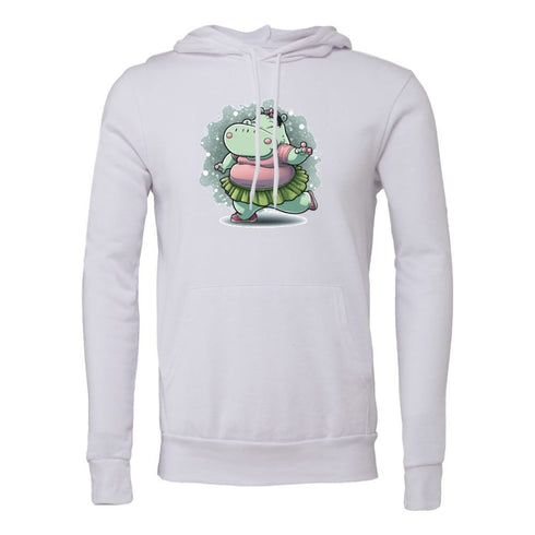 Cartoon Hippo Bella canvas hoodie 3719